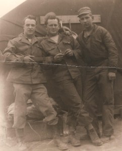 1952 GlennwithtwoBuddiesinCamp
